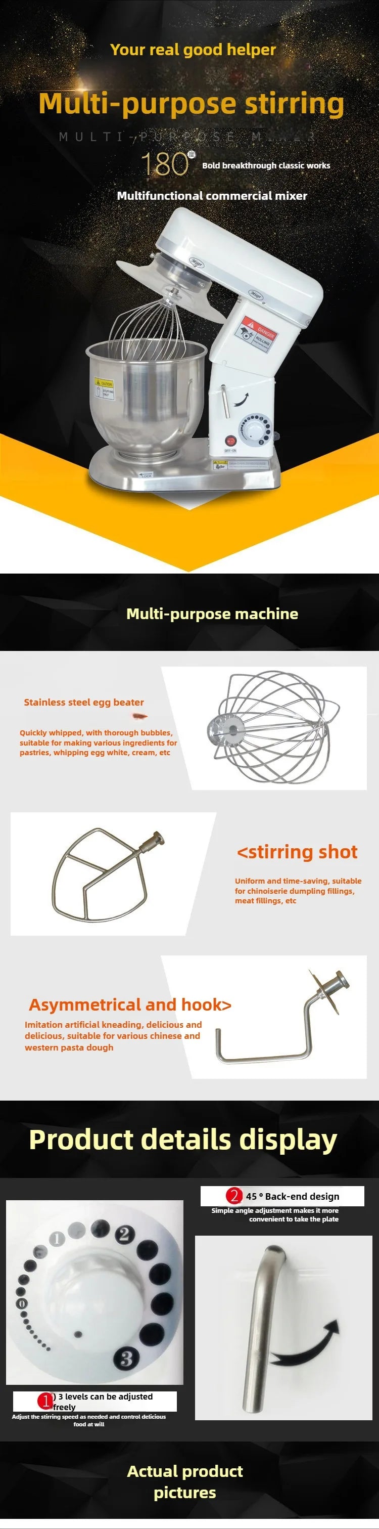 10l Electric Stand Dough Mixer Commercial Stand Food