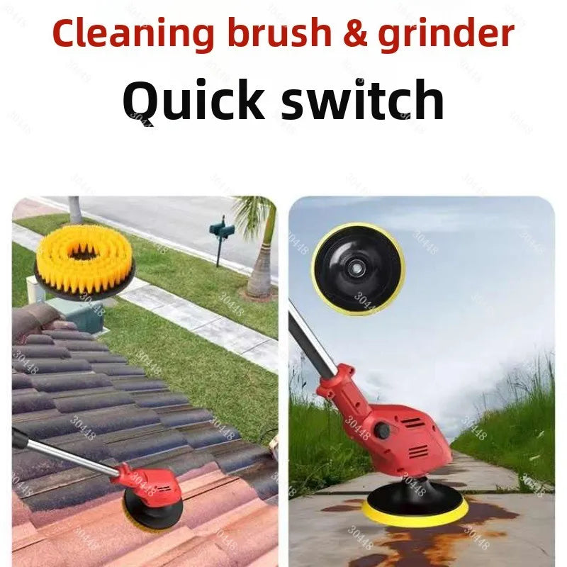 Electric Floor Cleaning Machine Patio Stone Brush Moss