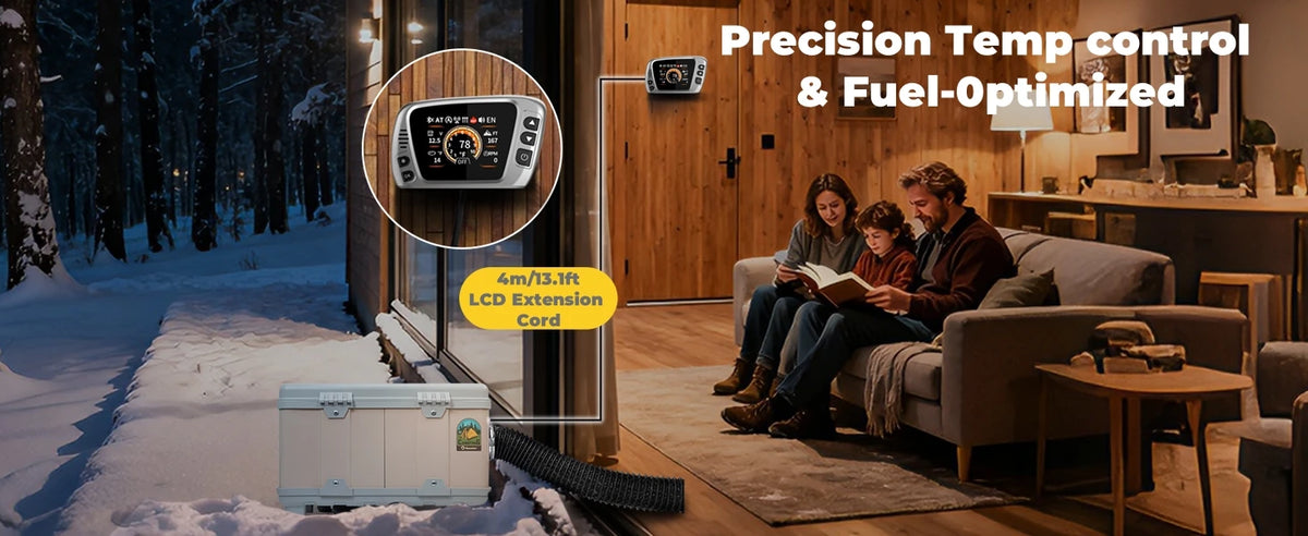 8kw 12v/220v Diesel Air Heater W/ Self-Cleaning &