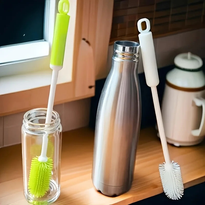 1pc Long Handle Cleaning Brush Non-Slip Grip Narrow
