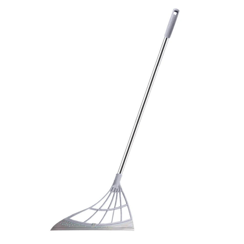 Silicone Floor Scraper Broom - Non-Stick Hair &