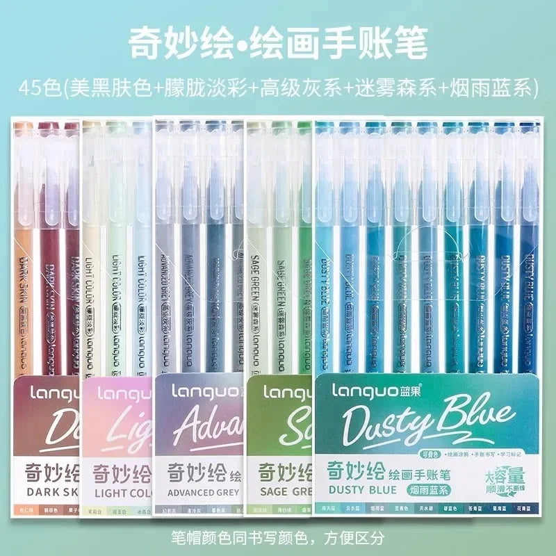 Languo 240/9 Colors Direct Liquid Acrylic Paint Pens