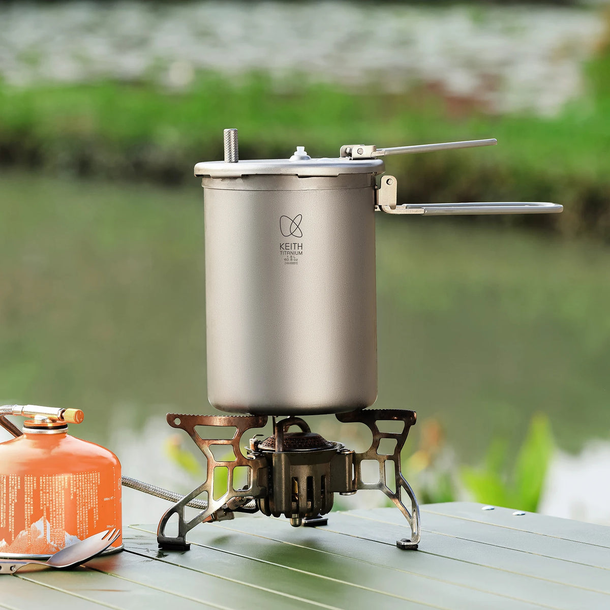 Keith Outdoor Titanium Plateau Pressure Cooker 8l Picnic