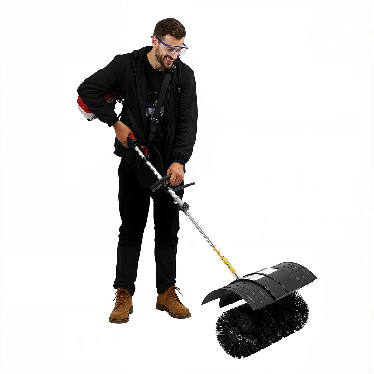 3hp 52cc Gas Powered Walk Behind Sweeper Multi