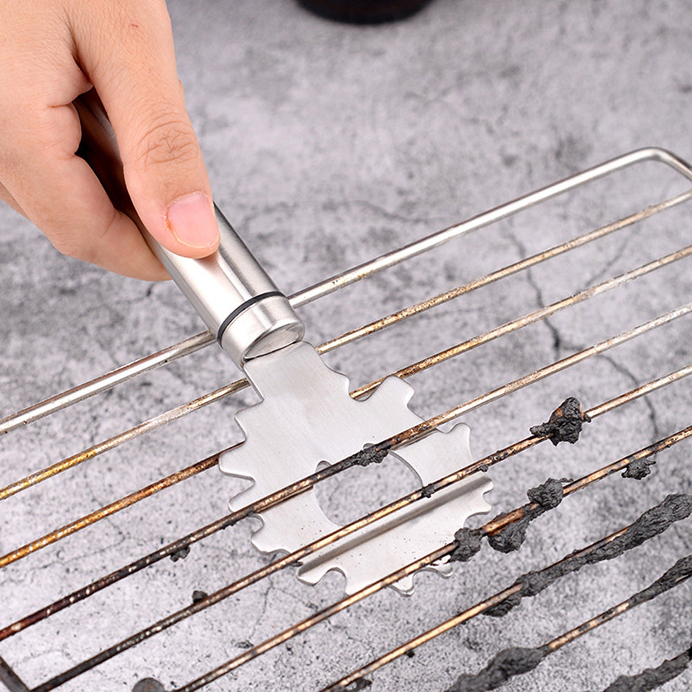 Grills Cleaning Scraper Stainless Steel Barbecue Crevice Cleaning