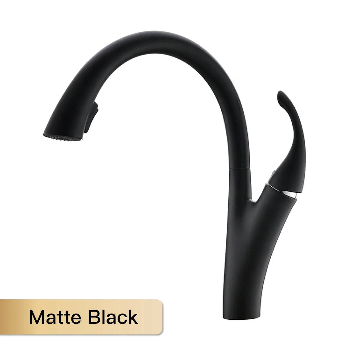 Aitana Simple Design Brass Black Faucet Modern Handle