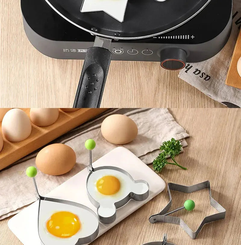 Stainless Steel Fried Egg Shaper Mould Maker Breakfast