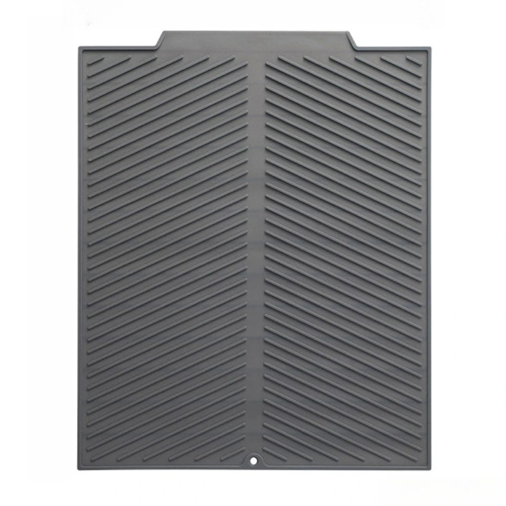 Dish Draining Mat Rectangle Silicone Drainer Mat Counter