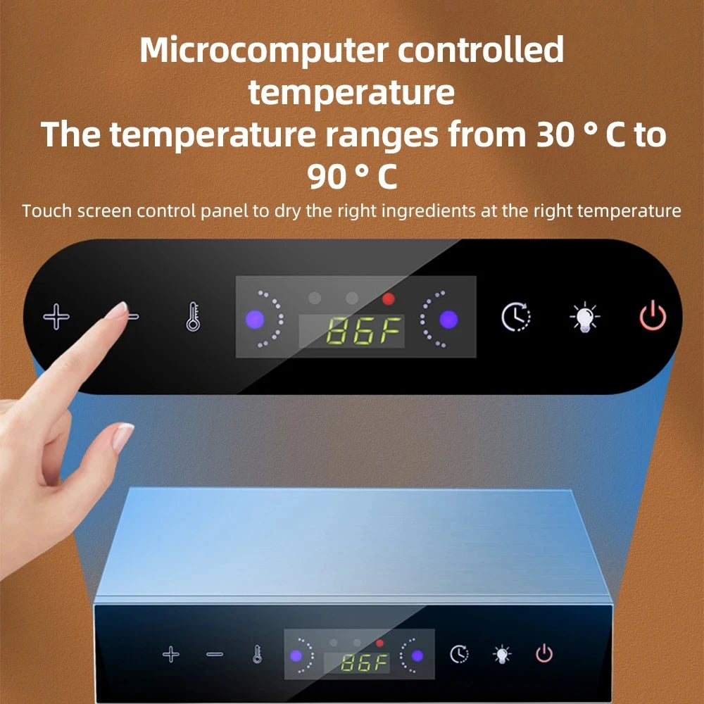 Food Jerky Dehydrator 24hour Timer Lightweight Drying Rack