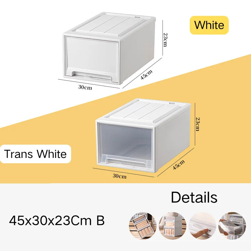 Stacking Storage Drawer Boxes Large Capacity Wardrobe Drawer