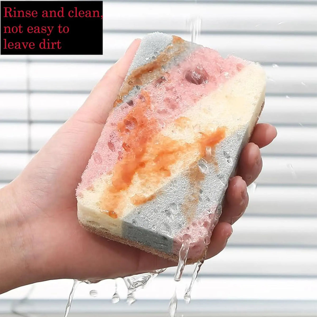 Dual Sided Dish Sponge Colorful Cellulose Sponges Utensil