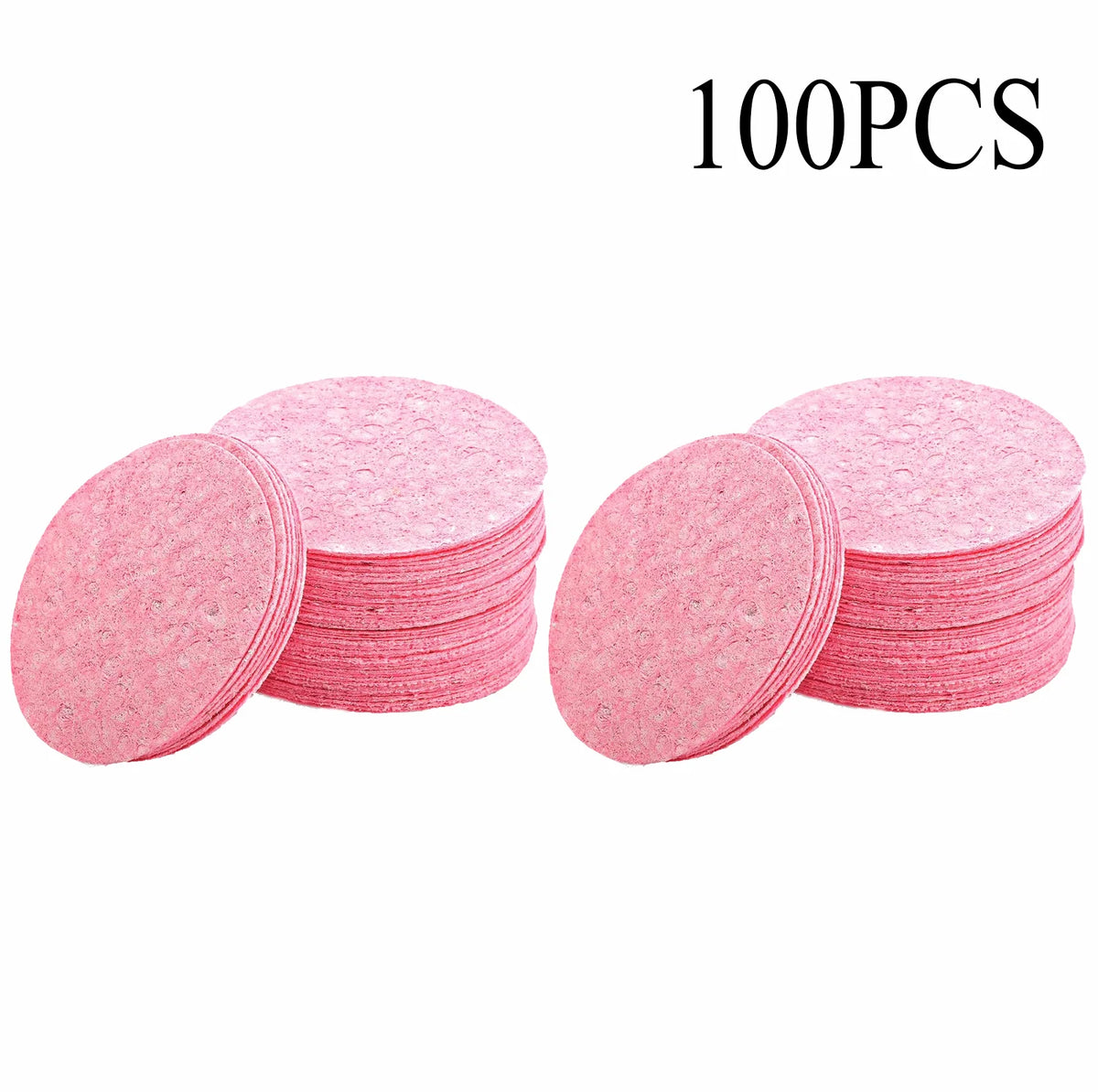 50-1000pcs Compress Face Wash Puff Natural Wood Pulp