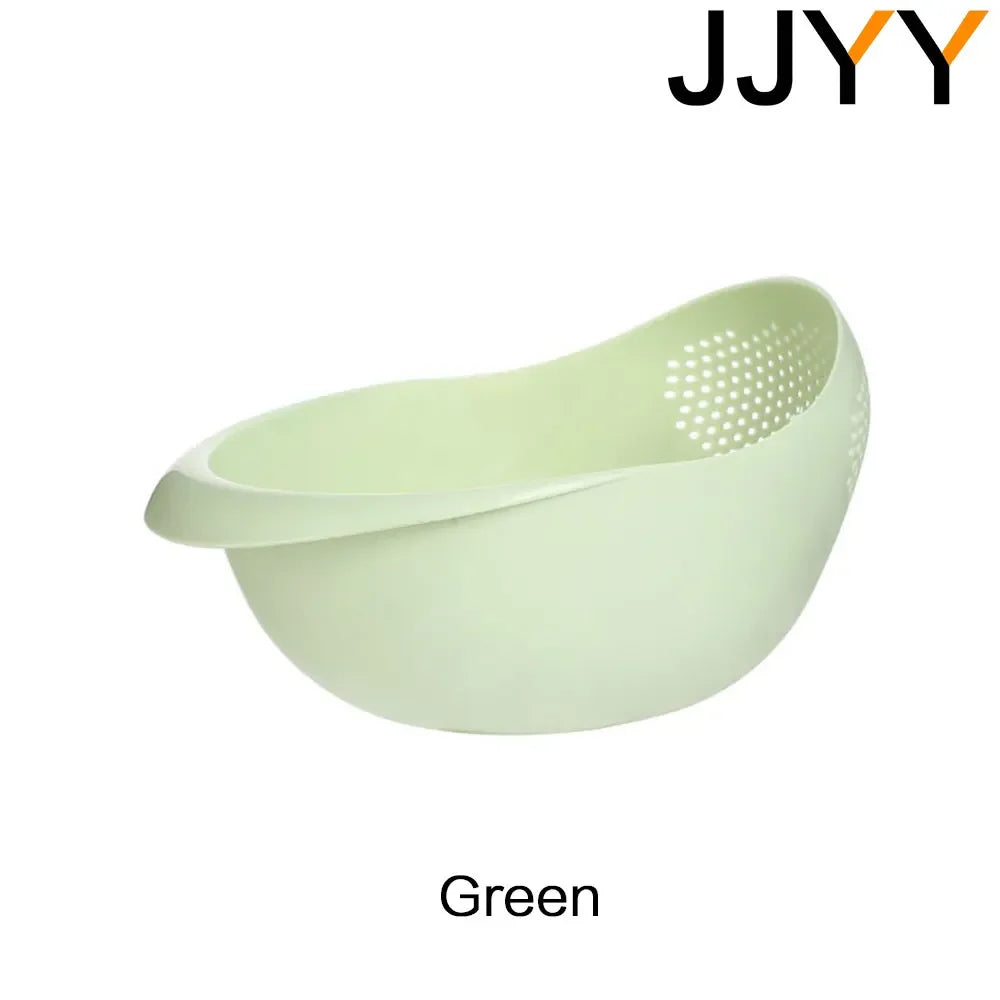 Sink Drainer Plastic Colander Handle Rice Strainer Bowl