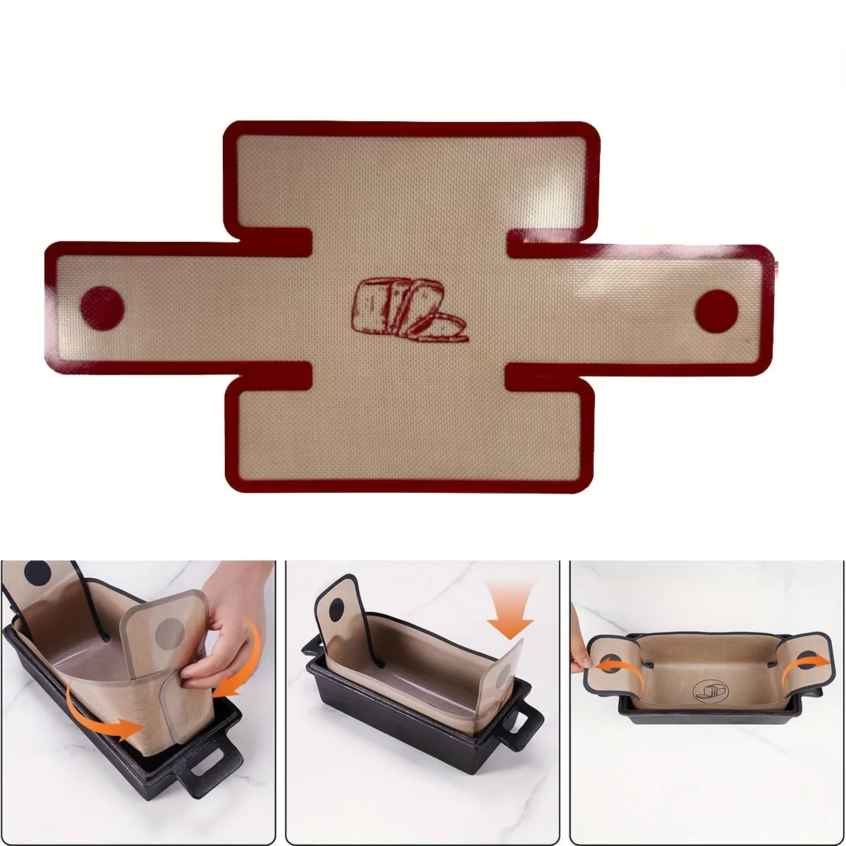 Silicone Bread Loaf Pan 22 86x12 Cm Baking