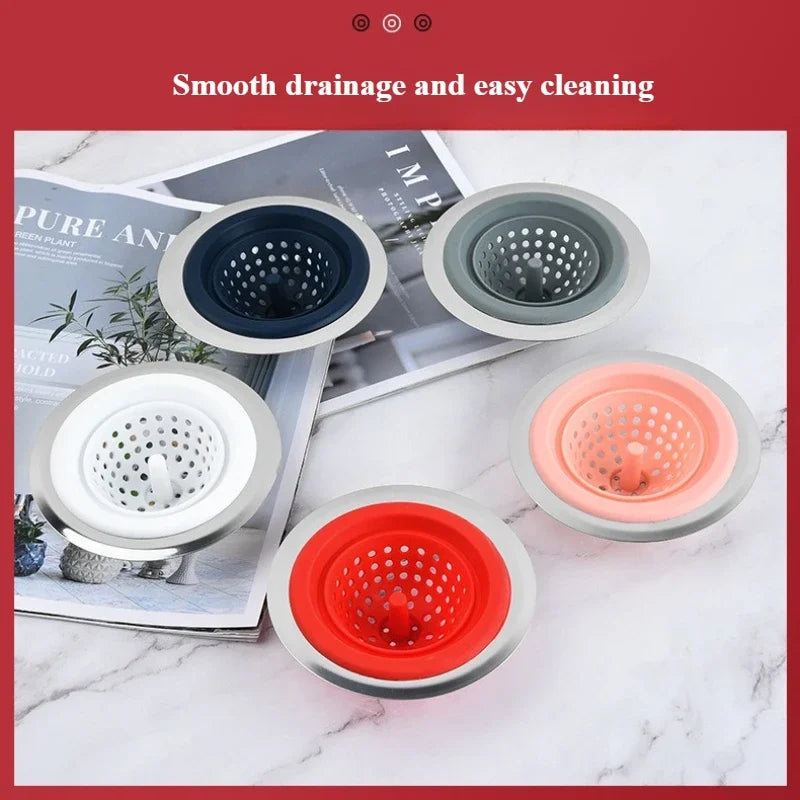 Silicone Floor Drain Drains Filter Screen Anti Clogging