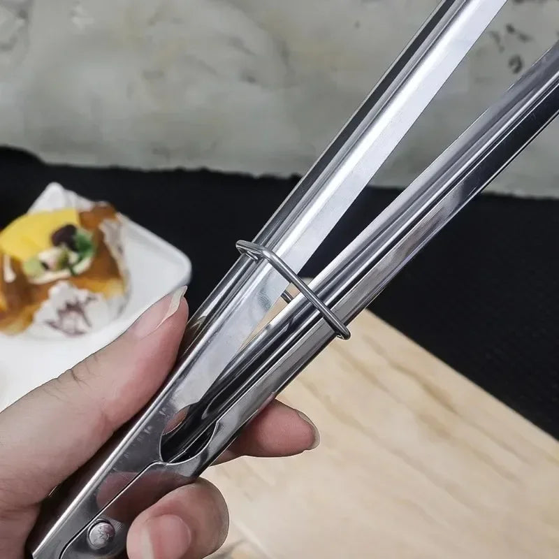 Stainless Steel Food Tongs Food Grade Meat Steak