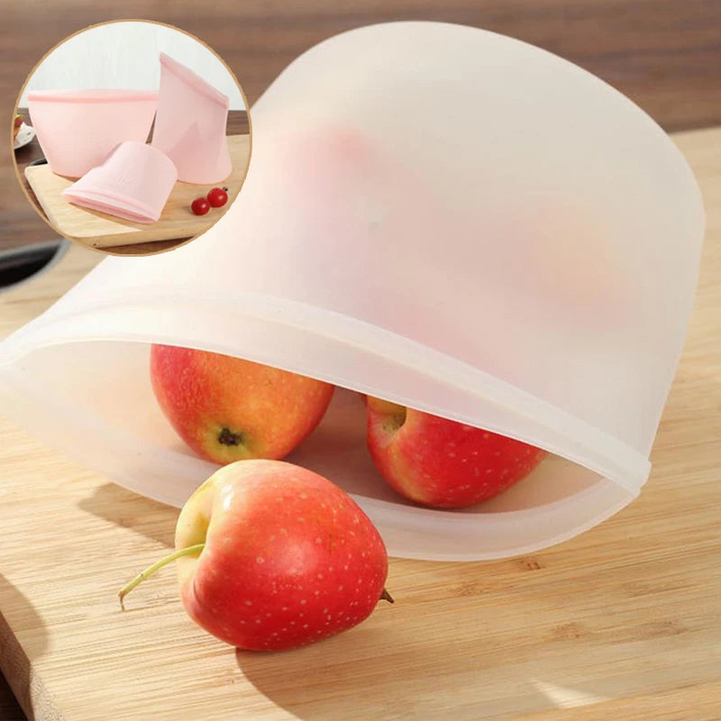 Silicone Food Storage Bags Leakproof Containers Reusable