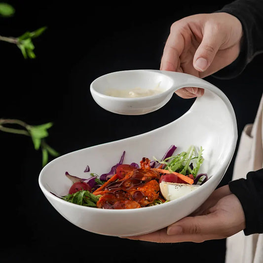 Creative Ceramic Beautification Dessert Plate Dim Sum Plate
