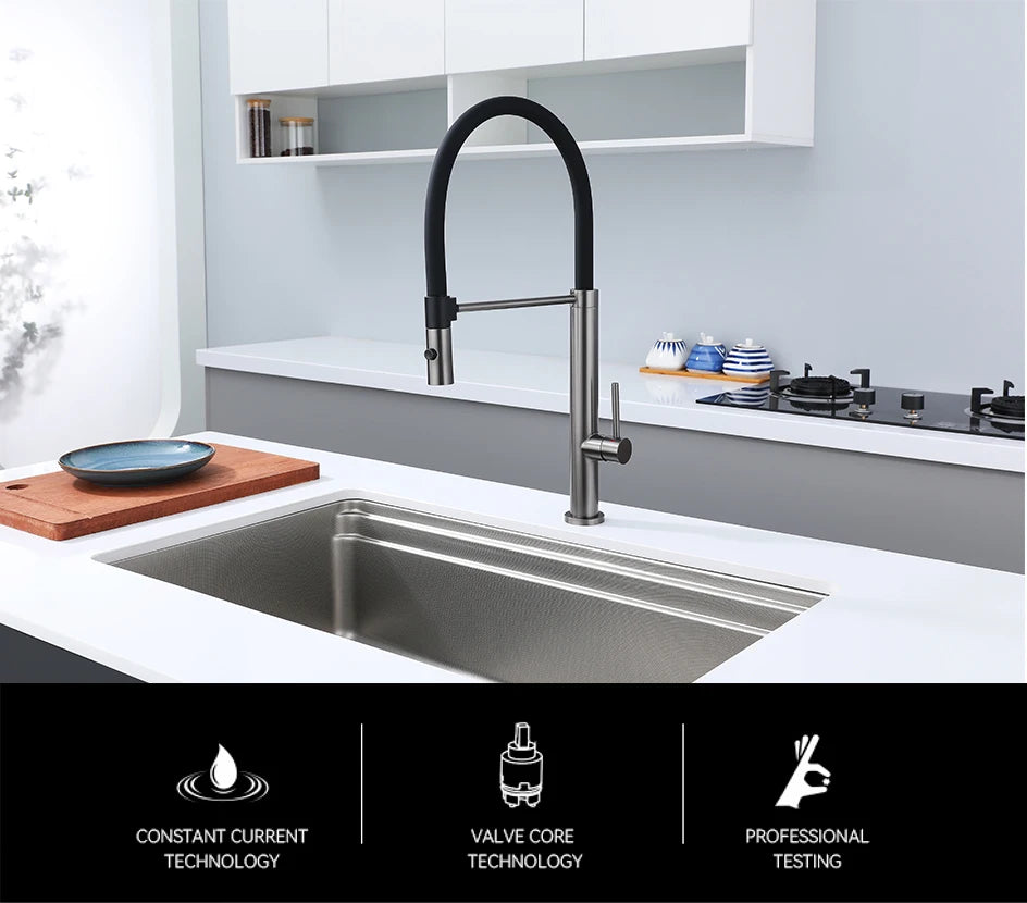 Faucet Sink Faucets Rubber Pull Down Stream Sprayer