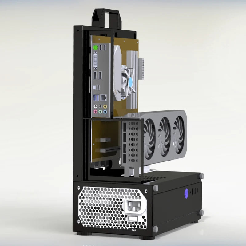 Open Frame Pc Case 240/360 Liquid & Air