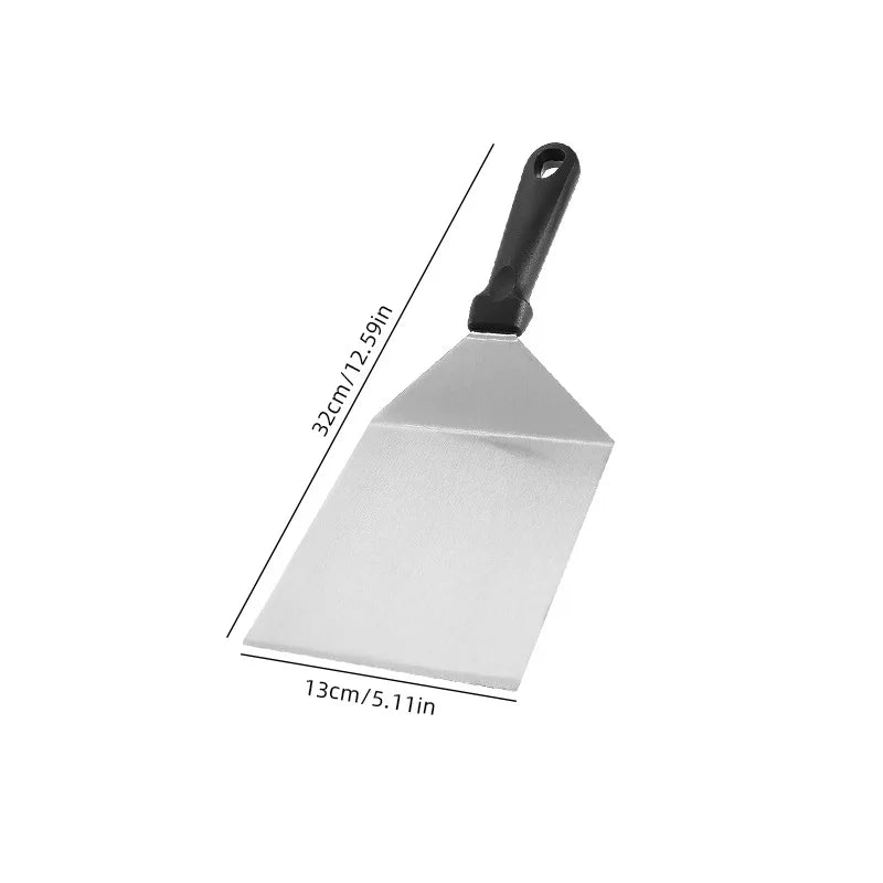 Stainless Steel Scraper Cooking Spatula Barbecue Spatula Plate