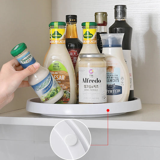 Rotating Organizer Pantry Cabinet Turntable Storage Tray