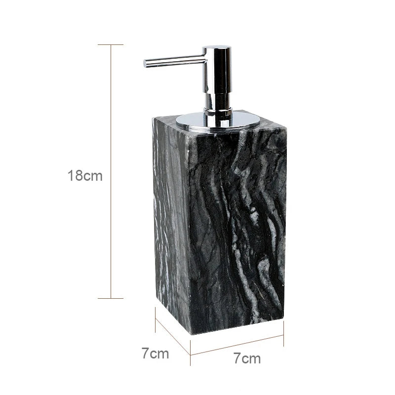 Black Natural Marble Stone Bathroom Luxury Toothbrush Holder