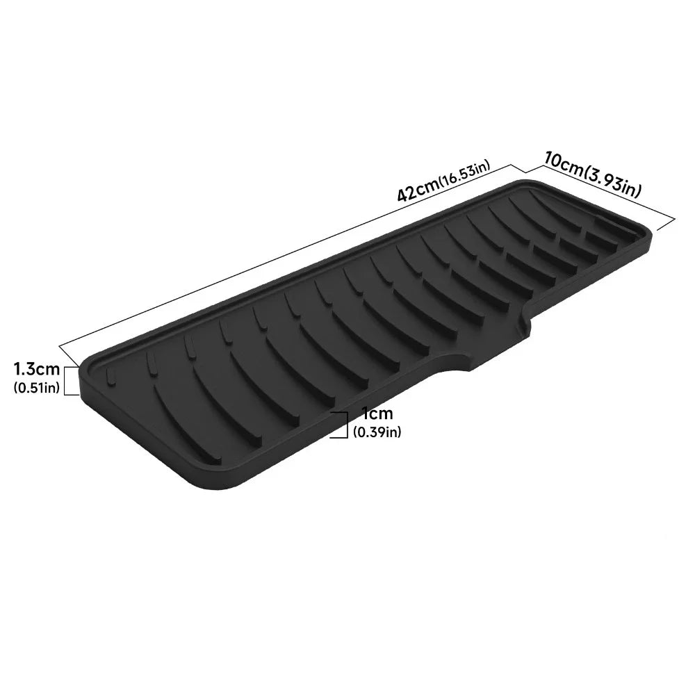 1pcs Wave Draining Pad Silicone Drying Mat Non-Slip