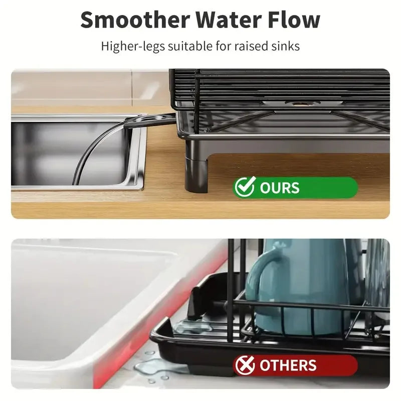 Rustproof Dish Drying Rack Countertop Dish Rack Dish