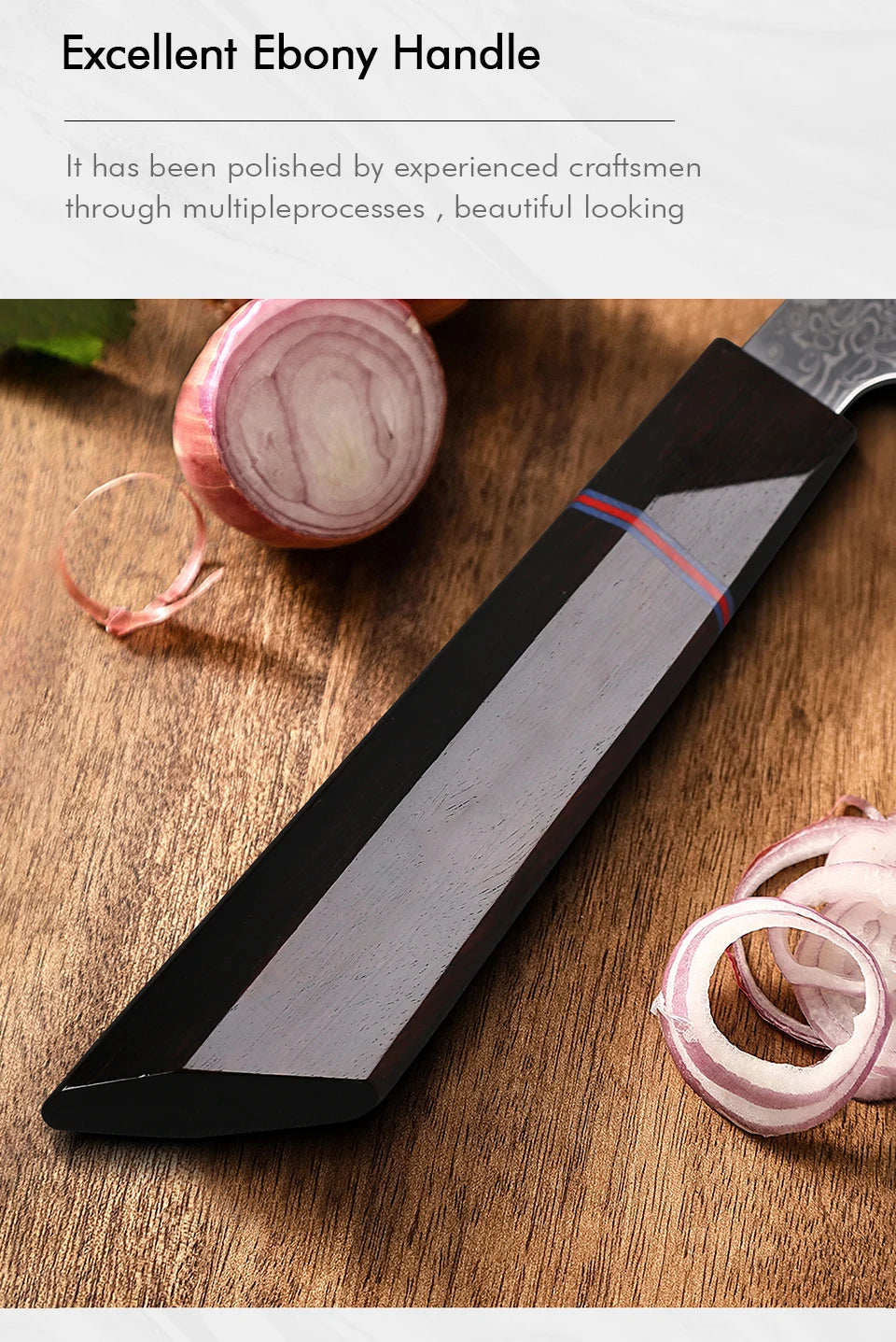 Utility Knife Damascus Professional Japanese Chef Knives Cut
