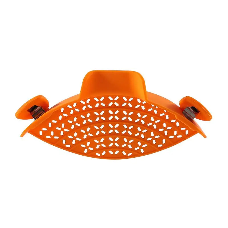 Universal Silicone Clip-On Pan Pot Strainer Anti-Spill Pasta