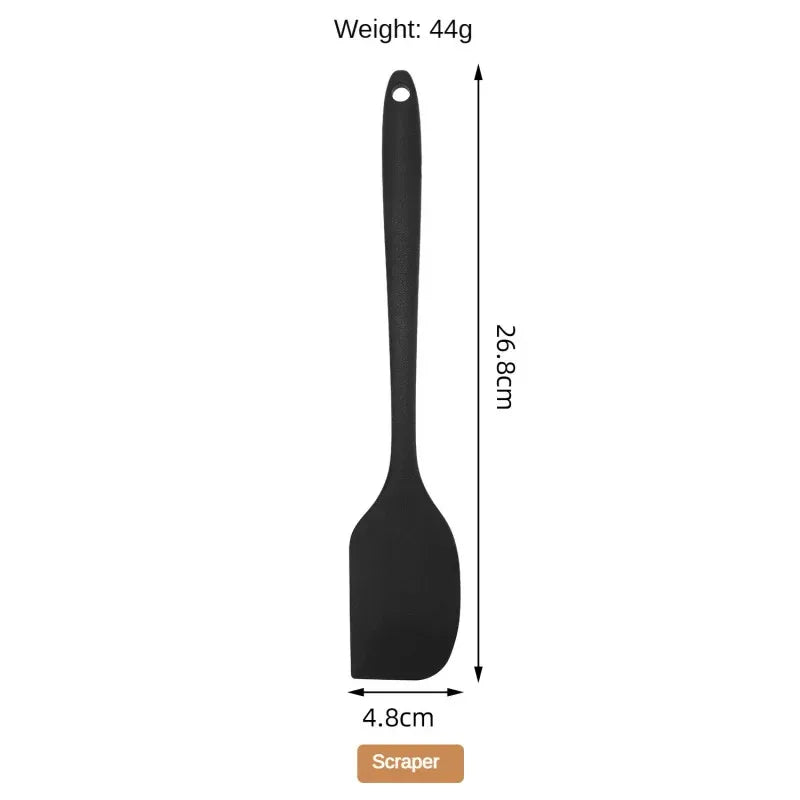 1/10pcs Food-Grade Silicone Heat-Resistant Slotted Spoon