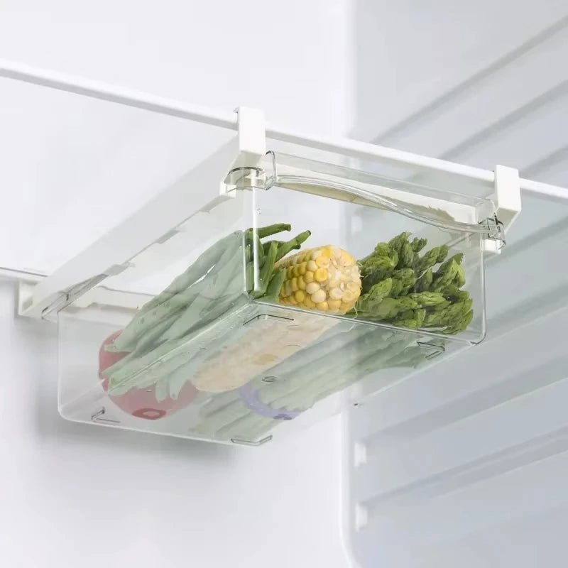 Fridge Organizer Fruit Egg Refrigerator Storage Rack Under-Shelf
