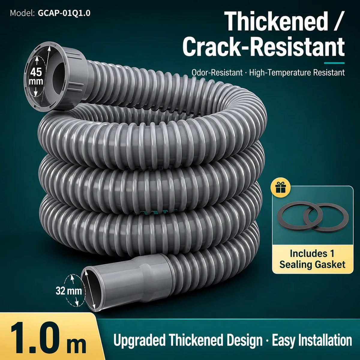 Universal Flexible Sink Drain Pipe Anti-Odor Sewer Hose