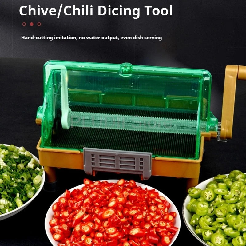 Food Chopper Chili Green Onion Coriander Garlic Hand