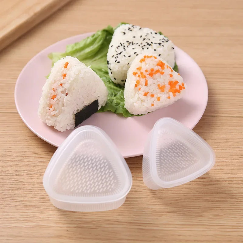 1/2pcs Triangular Plastic Sushi Rice Ball Maker Mould