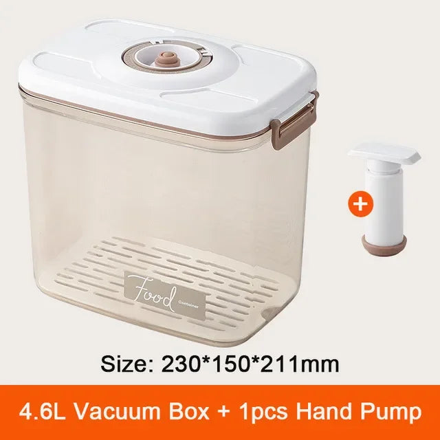 Food Vacuum Storage Box Fresh-Keeping Sealed Canister Large