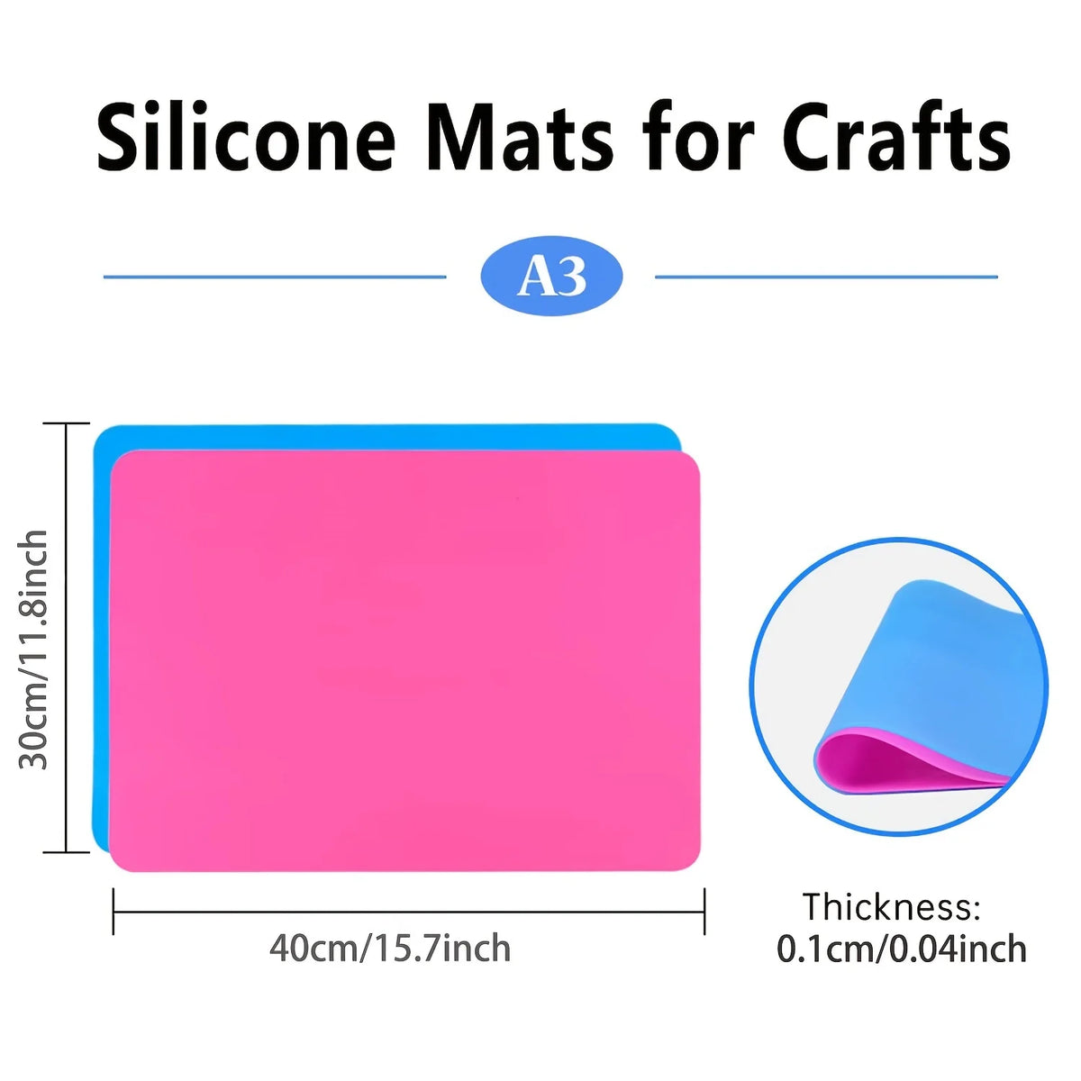 2pcs Large Silicone Sheet Crafts Jewelry Casting Mould