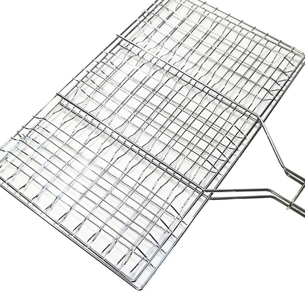 Folding Outdoor Camping Stainless Steel Bbq Rack Removable