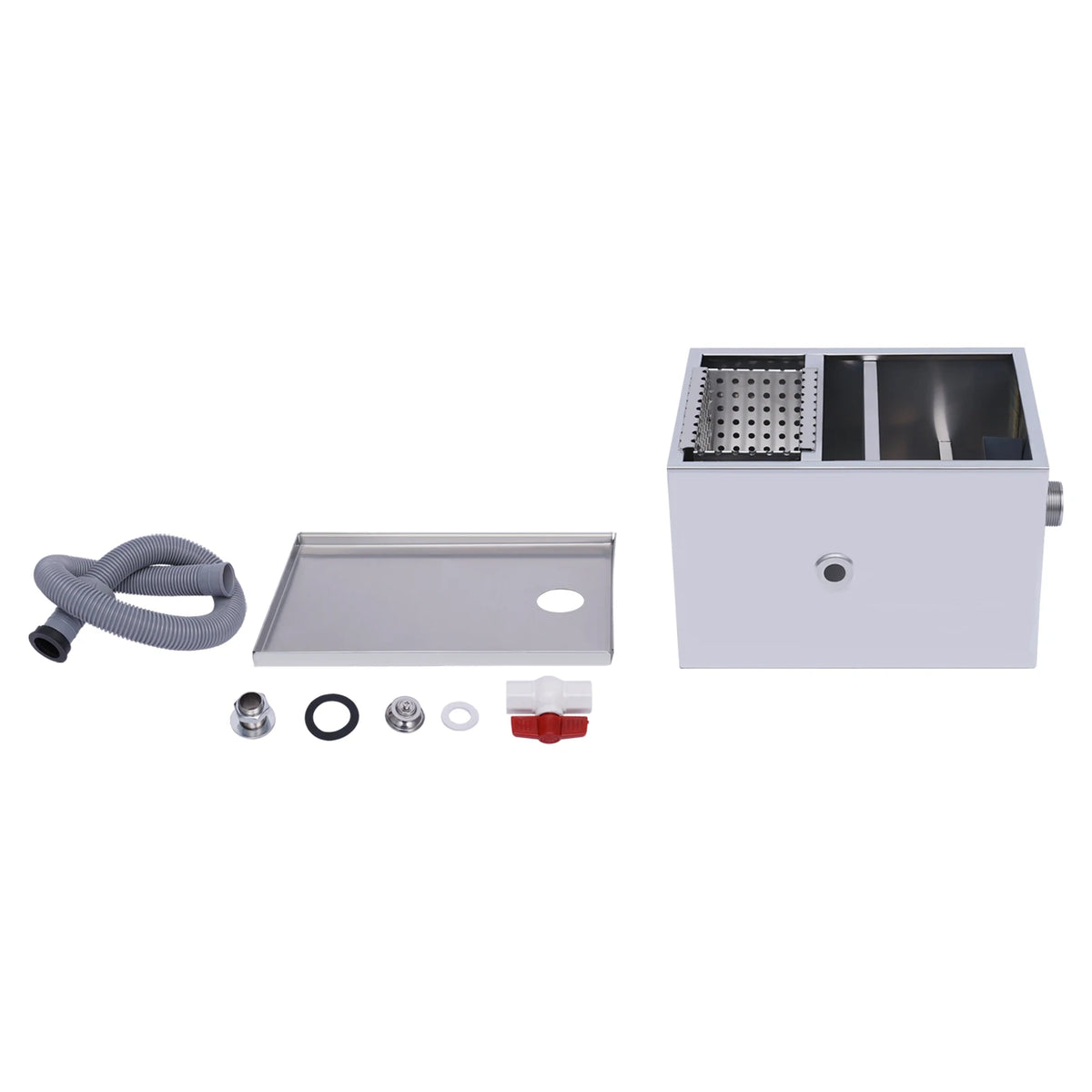 Silver Stainless Steel Grease Trap Interceptor Restaurant Baffles