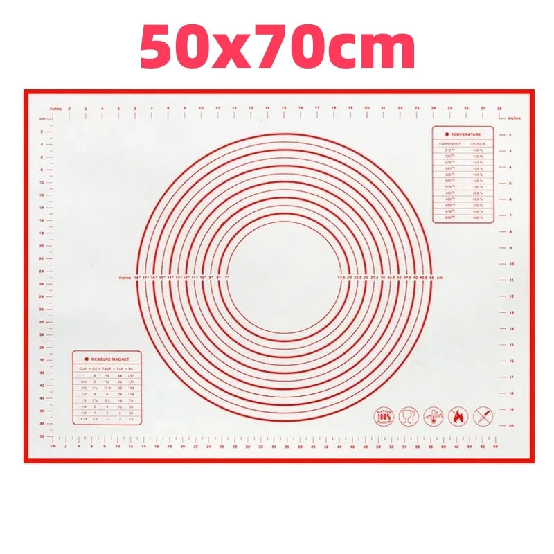 Silicone Baking Mat Kneading Pad Dough Mat Pizza