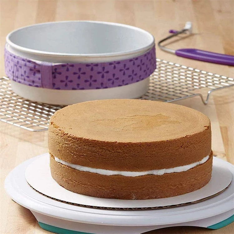 Lmetjma Bake Even Strip Cake Pan Dampen Strips