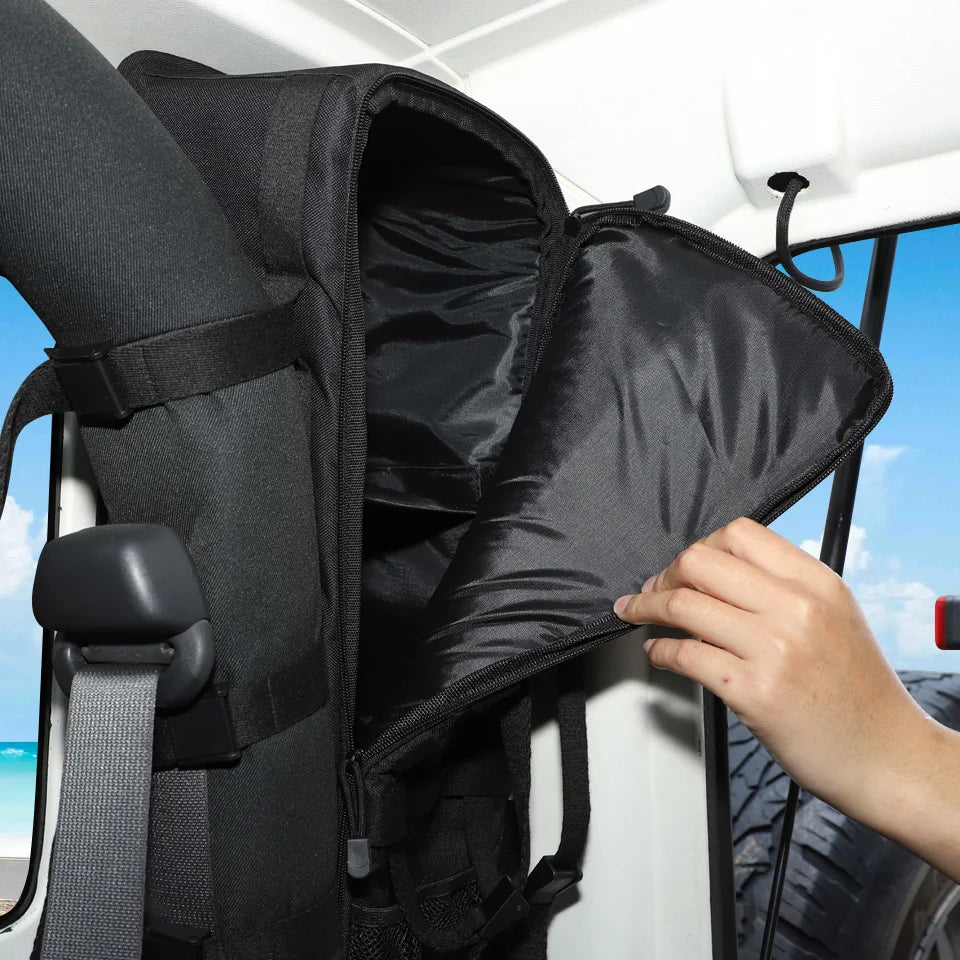 Tesin Car Trunk Door Roll Bar Anti-Roll Storage