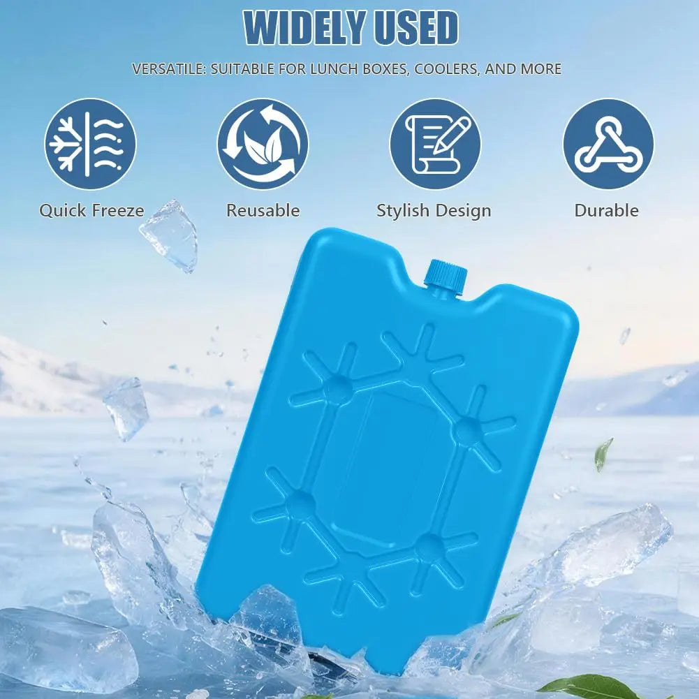 2-10pc Reusable Ice Packs Cooling Pack Long-Lasting Freezer