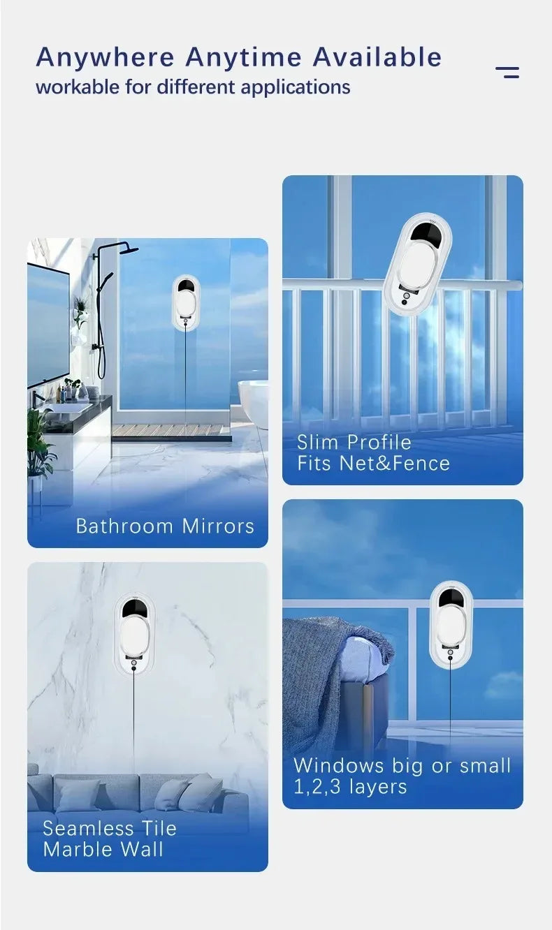 Window Cleaning Intelligent Robot Electric Glass Cleaner Remote
