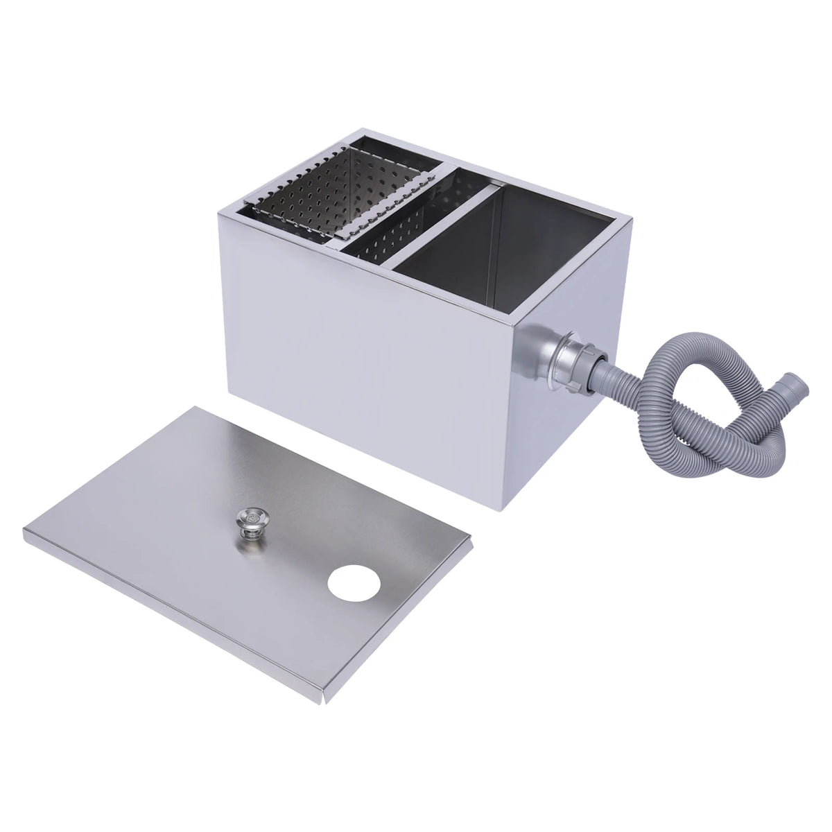 Silver Stainless Steel Grease Trap Interceptor Restaurant Baffles