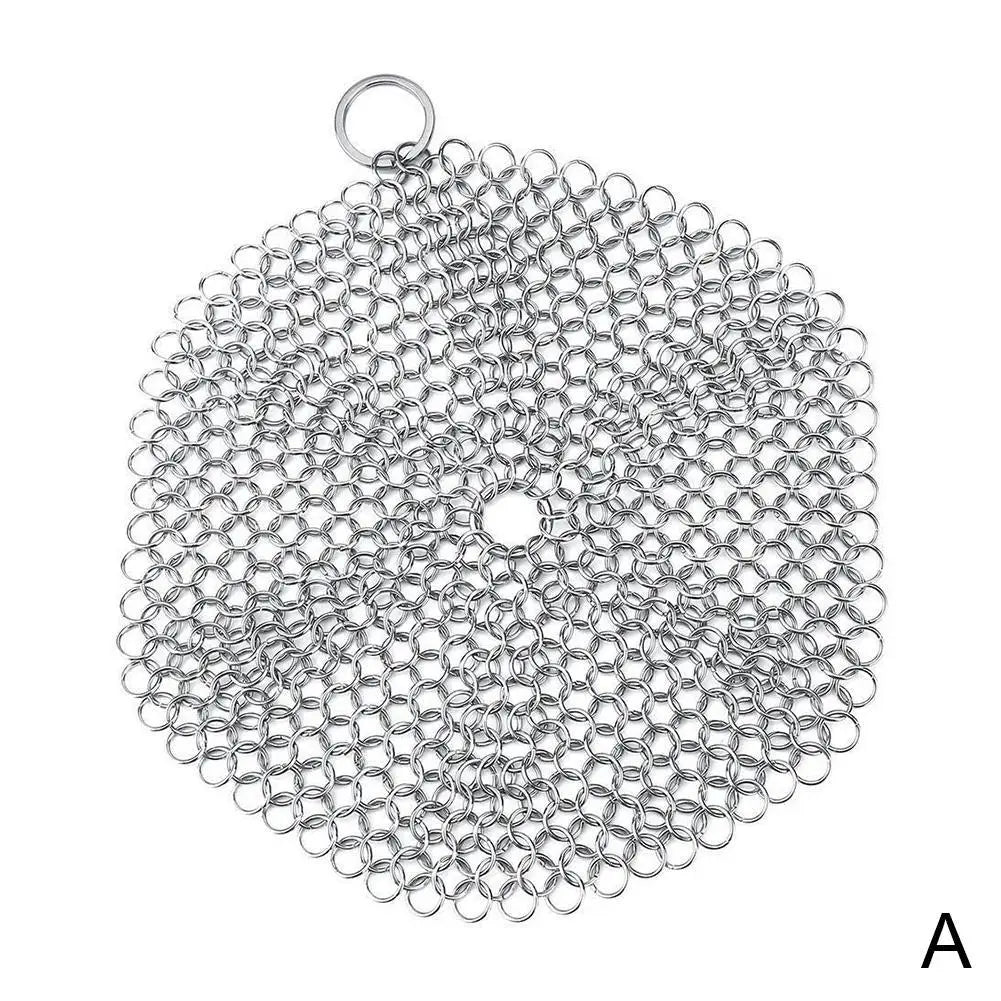 Cleaning Ring Stainless Steel Cleaner Chainmail Scrubber Brush