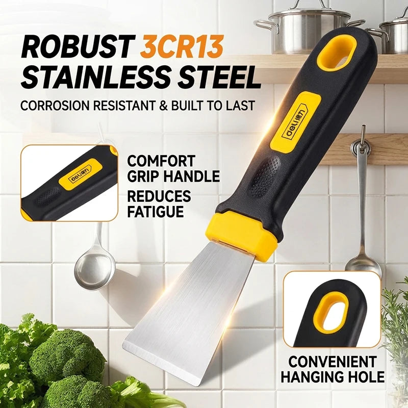 5inch 2mm Thick Grease Scraper Straight/Curved Edge 3cr13