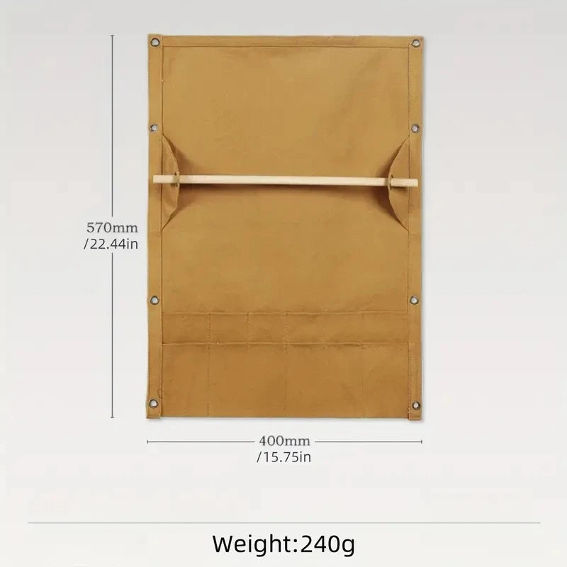 Outdoor Canvas Utensil Organizer Wall Mounted Paper Towel
