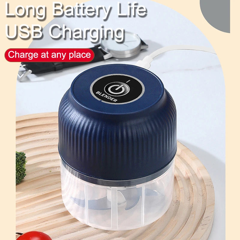 250ml Mini Wireless Usb Rechargeable Electric Vegetable Chopper
